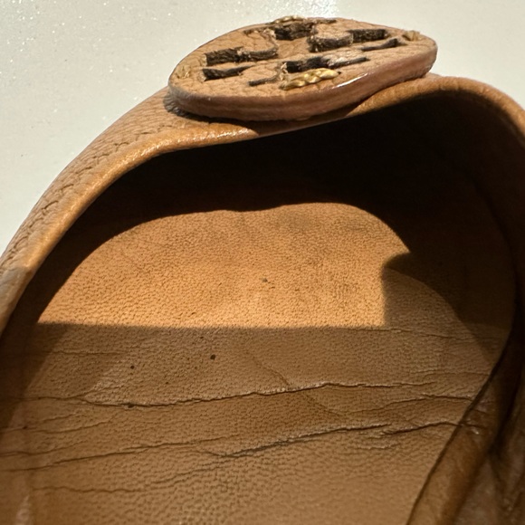 Tory Burch Minnie Leather Logo Travel Ballerina Flats Size: 7.5 - Picture 6 of 11